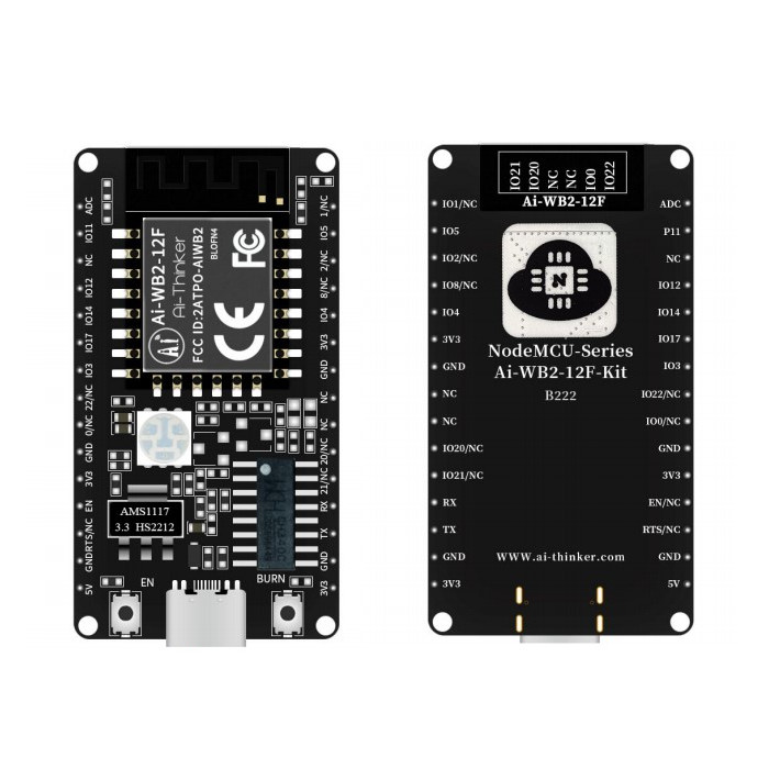 DEVELOPMENT BOARD FOR AI-WB2-12F - NODEMCU-AI-WB2-12F