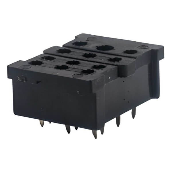 RELAY SOCKET DIN RAIL 12PIN SCREW - PY-11A