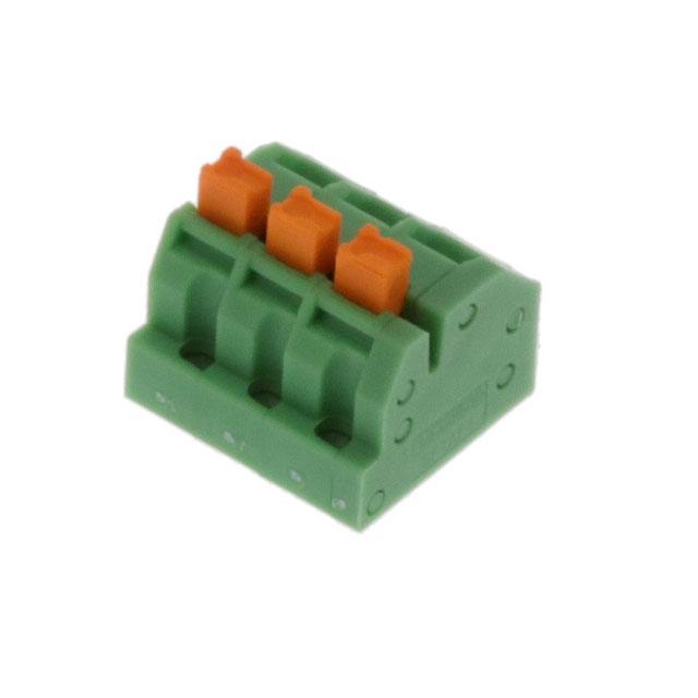 TERM.BLK.3.50MM 3P 45C THT GREEN