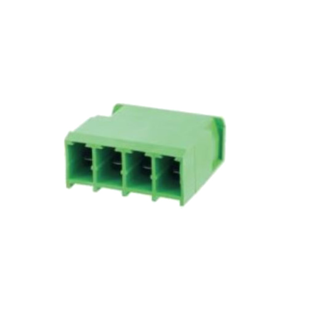 TERM.BLK.10.16MM 4P 90C MALE GREEN CLOSED - 5EGTRC-10.16-04P-14-00AH