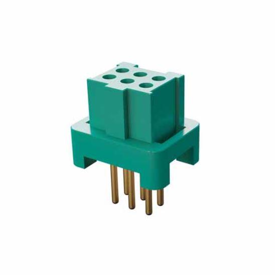 CONNECTOR RECEPTACLE  6POS 0.049(1,25mm) GOLD