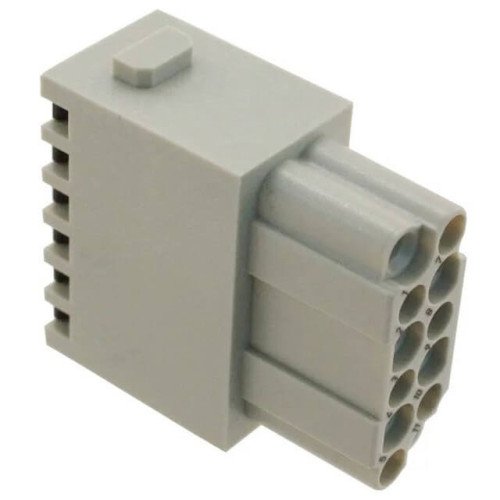 MODULE FEMALE 12POS PUSH IN LOCK