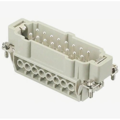 INSERT MALE 16POS+1GND SCREW