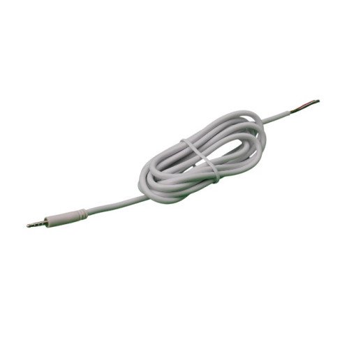 CABLE AUDIO PHONE PLUG 2.5MM WHITE