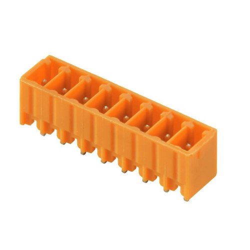 TERM.BLK.3.81MM 6P 180C MALE GREEN PANEL MOUNT