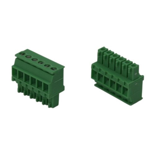 TERM.BLK.3.81MM 6P FEMALE GREEN