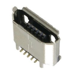 CONN.MICRO USB 2.0 B TYPE 5PIN SMT V/T W/CAP - 207F-BA00 CONN.MICRO USB 2.0 B TYPE 5PIN SMT V/T W/CAP - 207F-BA00