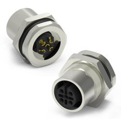 CONN.MICRO JACK 5PIN M12 FEMALE SOLDER F.FASTENED - 216A-05FAF CONN.MICRO JACK 5PIN M12 FEMALE SOLDER F.FASTENED - 216A-05FAF