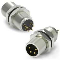 CONN.MICRO JACK 4PIN M8 MALE PCB REAR FASTENED - 219A-04MSR CONN.MICRO JACK 4PIN M8 MALE PCB REAR FASTENED - 219A-04MSR