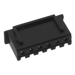 CON.T.B. HOUSING 2.5MM 6PIN FEMALE BLACK