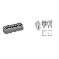 CON.T.B.3.50MM 2P PCB TYPE GRAY WAGO - 250-202