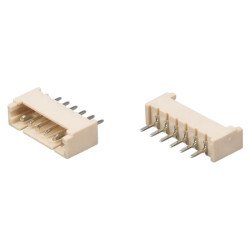 CON.T.B.1.25MM 6PIN(1x6) THT V/T MALE OUPIIN - 4573-06MTSB