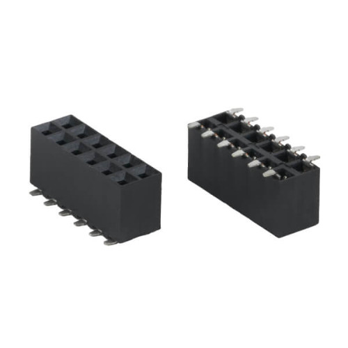 FEMALE HEADER 12PIN(2x6) 2.54mm SMT V/T - 5-147105-6