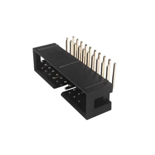 BOX HEADER 20PIN(2x10) 2.54mm THT R/A MALE BLACK - 5BH1RDA88-20G05AU-00