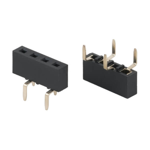FEMALE HEADER 4PIN(1x4)2.54mm THT V/T BOTTOM ENTRY - 61300415721
