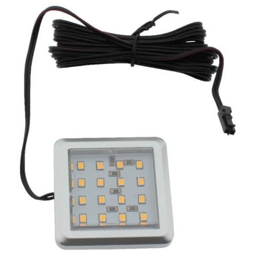 SQUARE LED SPOT 66x12XQ55mm ABS-SATİNNİKEL