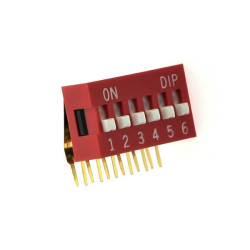 SWITCH DIP 6 Pos. THT R/A - DA-06 SWITCH DIP 6 Pos. THT R/A - DA-06