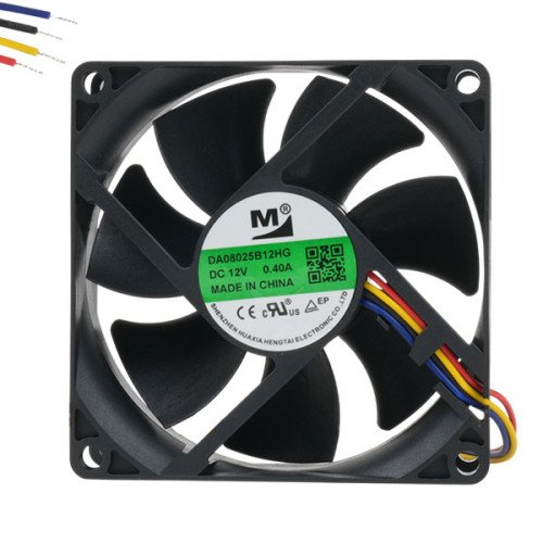 FAN 80x80x25MM 12V 0.40A 4.80W 3500RPM 4 WIRE