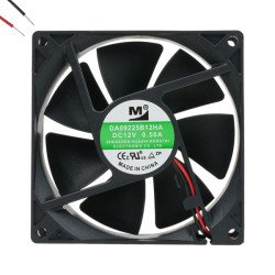 FAN 92x92x25MM 12V 0.50A 6W 3500RPM BB