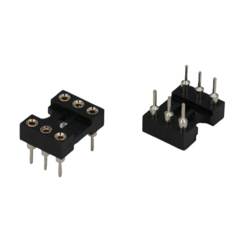 IC-SOCKET 6PIN PRECISION 0.3"(7.62MM) - DS1001-01-06BT1NSF6X IC-SOCKET 6PIN PRECISION 0.3"(7.62MM) - DS1001-01-06BT1NSF6X