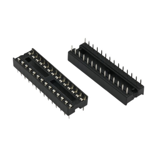 IC-SOCKET 28PIN DUAL WIPE 0.3"(7.62MM) CONNFLY - DS1009-28AT1NS-2A2 IC-SOCKET 28PIN DUAL WIPE 0.3"(7.62MM) CONNFLY - DS1009-28AT1NS-2A2