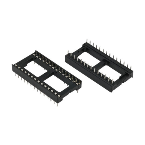 IC-SOCKET 28PIN DUAL WIPE 0.6"(15.24MM) CONNFLY - DS1009-28AT1WS-2A2