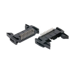 BOX HEADER LOCKED 20PIN(2x10) 2.54mm THT R/A MALE - DS1011-20RBSIB4-B