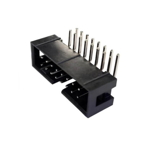 BOX HEADER 16PIN(2x8) 2.54mm THT R/A MALE BLACK - DS1013-16RSIB-B-0