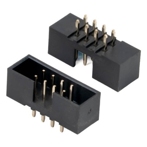 BOX HEADER 8PIN(2x4) 2.00mm THT V/T MALE BLACK