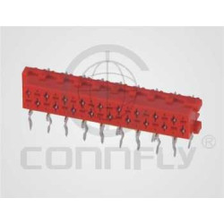 MICRO MATCH THT R/A 16PIN(2x8) 2.54mm FEMALE RED - DS1015-05-16R6B