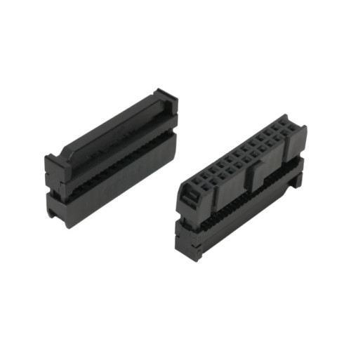 CONNECTOR IDC 24PIN(2x12) 180C BLACK CONNFLY - DS1016-24MANBB