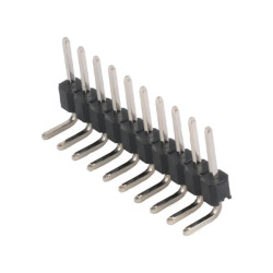 PIN HEADER 10PIN(1x10) 2.54mm THT R/A - DS1022-1X10RDF14-B