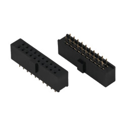 FEMALE HEADER 20PIN(2x10) 2.54mm THT V/T TRAY - DS1023-02-2X10S21