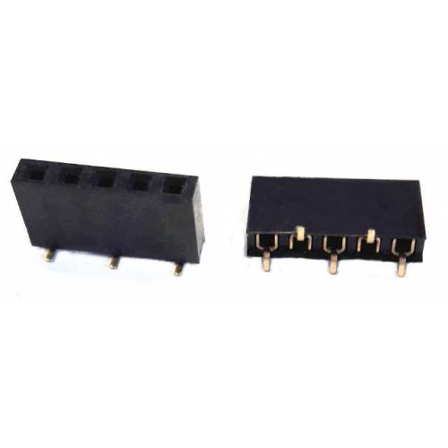 FEMALE HEADER 5PIN(1x5) 2.54mm SMT V/T TRAY - DS1023-10-1X5B81XTX FEMALE HEADER 5PIN(1x5) 2.54mm SMT V/T TRAY - DS1023-10-1X5B81XTX