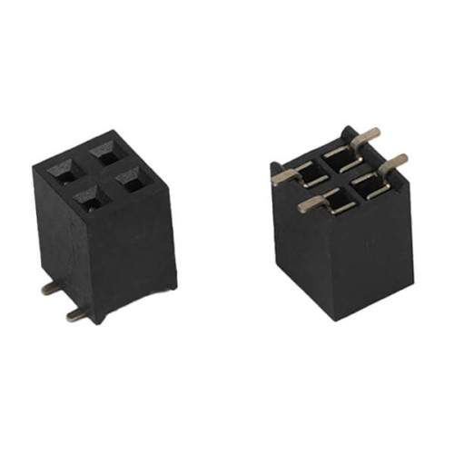 FEMALE HEADER 4PIN(2x2) 2.54mm SMT V/T TUBE - DS1023-11-2X2B8SBX
