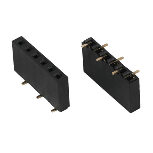 FEMALE HEADER 6PIN(1x6) 2.54mm SMT V/T TAPE&REEL - DS1023-16-1X6B82SRX1