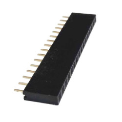 FEMALE HEADER 16PIN(1x16) 2.54mm THT V/T TRAY - DS1023-1X16S21