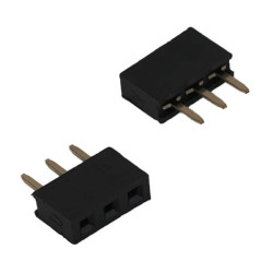 FEMALE HEADER 3PIN(1x3) 2.54mm THT V/T H:5.00MM - DS1023-1X3S22 FEMALE HEADER 3PIN(1x3) 2.54mm THT V/T H:5.00MM - DS1023-1X3S22