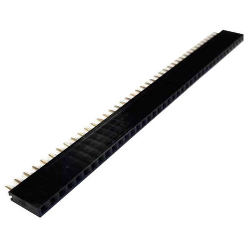 FEMALE HEADER 40PIN(1x40) 2.54mm THT V/T TRAY - DS1023-1X40S21 FEMALE HEADER 40PIN(1x40) 2.54mm THT V/T TRAY - DS1023-1X40S21