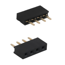 FEMALE HEADER 4PIN(1x4) 2.54mm THT V/T TRAY - DS1023-1X4S22 FEMALE HEADER 4PIN(1x4) 2.54mm THT V/T TRAY - DS1023-1X4S22