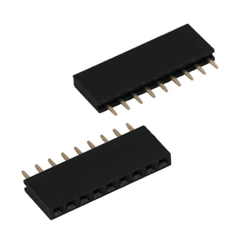 FEMALE HEADER 9PIN(1x9) 2.54mm THT V/T TRAY - DS1023-1X9S21