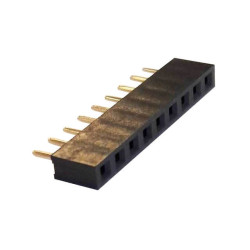FEMALE HEADER 9PIN(1x9) 2.54mm THT V/T TRAY - DS1023-1X9S22 FEMALE HEADER 9PIN(1x9) 2.54mm THT V/T TRAY - DS1023-1X9S22