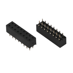 FEMALE HEADER 16PIN(2X8) 2.00MM THT V/T TUBE - DS1026-06-2X8S8BV