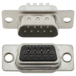 CONNECTOR DSUB 9PIN SOLDER TYPE 180C MALE - DS1033-09MBNSISS CONNECTOR DSUB 9PIN SOLDER TYPE 180C MALE - DS1033-09MBNSISS