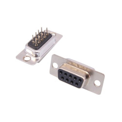 CONNECTOR DSUB 9PIN 180C PCB TYPE FEMALE - DS1034-09FBNSISS CONNECTOR DSUB 9PIN 180C PCB TYPE FEMALE - DS1034-09FBNSISS
