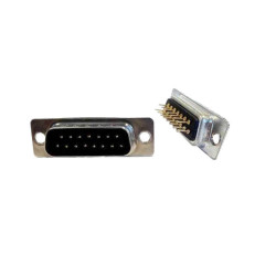 CONNECTOR DSUB 15PIN 180C PCB TYPE MALE BLACK - DS1034-15MBNSISS