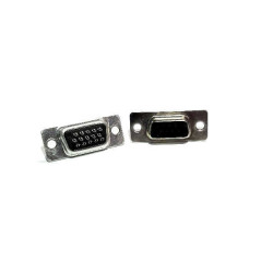 CONNECTOR HDSUB 15PIN SOLDER THT V/T FEMALE BLACK - DS1035-15FBNSISS CONNECTOR HDSUB 15PIN SOLDER THT V/T FEMALE BLACK - DS1035-15FBNSISS