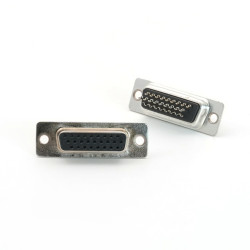 CONNECTOR HDSUB 26PIN SOLDER THT V/T FEMALE BLACK - DS1035-26FBNSISS CONNECTOR HDSUB 26PIN SOLDER THT V/T FEMALE BLACK - DS1035-26FBNSISS