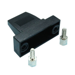 DSUB HOOD 9PIN LONG SCREW FLAT TYPE BLACK - DS1045-22-09BP1 DSUB HOOD 9PIN LONG SCREW FLAT TYPE BLACK - DS1045-22-09BP1