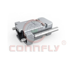 CONNECTOR D-SUB HOOD 9PIN LONG BOLT CHROMIUM PLATE - DS1046-09C1L1